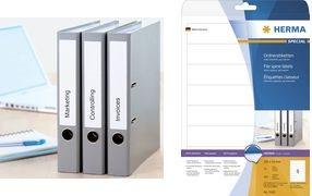 Actual product image HERMA Folder labels A4