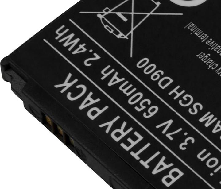 Actual product image Avizar Li-Ion Akku 3.7V 650mAh Samsung SGH D900