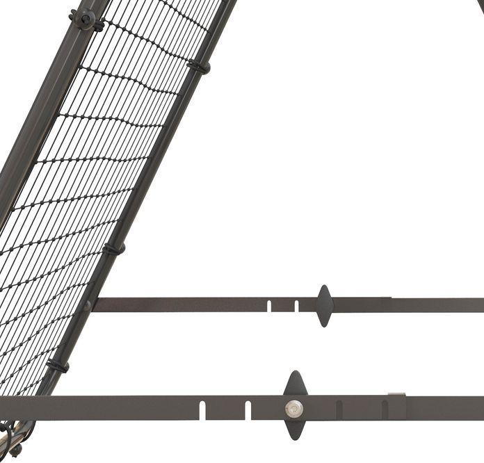 Immagine prodotto Swisshandel24 Fussball Rebounder Kickback Tor Rückprallwand Netz beidseitiger Rückprall, schwarz