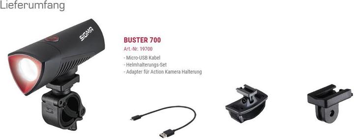 Produktbild Sigma Sport Buster 700 (700 lm)