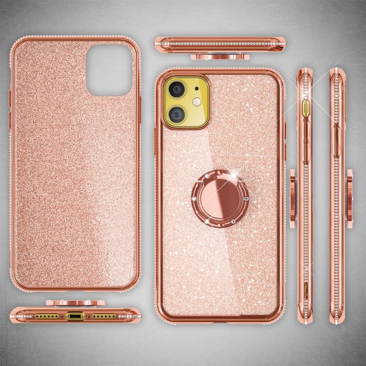 Produktbild Nalia Ring Glitzer Silikon Hülle (Apple iPhone 11)