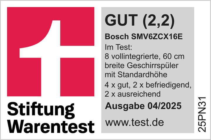 Image du produit Bosch Hausgeräte SMV6ZCX16E, série 6
