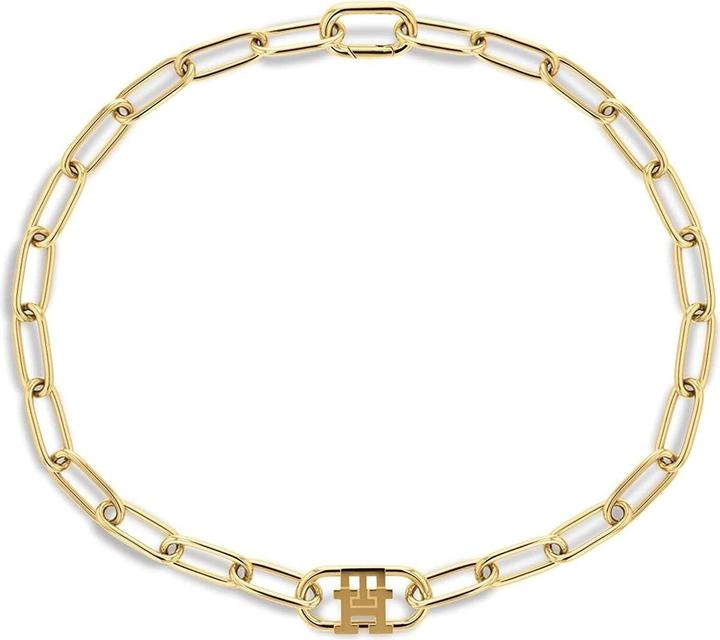 Tommy Hilfiger Módnà pozlacený náhrdelnÃk Monogram 2780721 (Edelstahl)