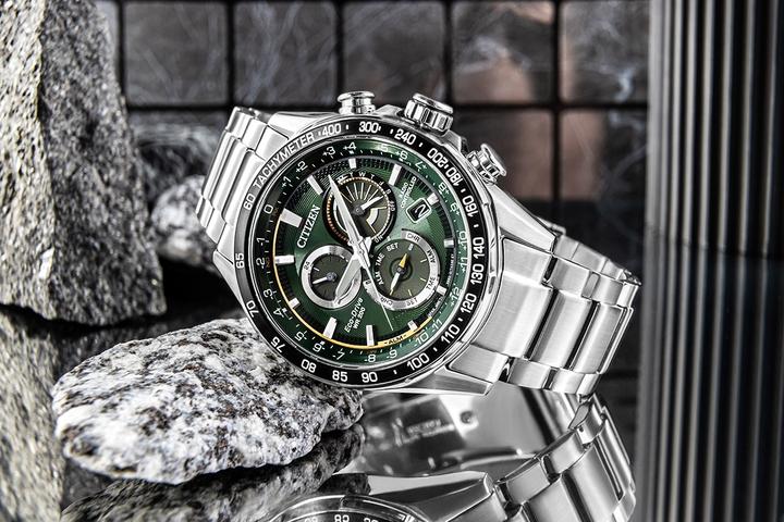 Actual product image Citizen CB5914-89X (Chronograph, Radio-controlled clock, Sports watch, 43 mm)