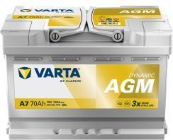 Actual product image Varta DYNAMIC AGM AGM3 12V 70 AH 760EN (A) (12 V, 70 Ah, 760 A)