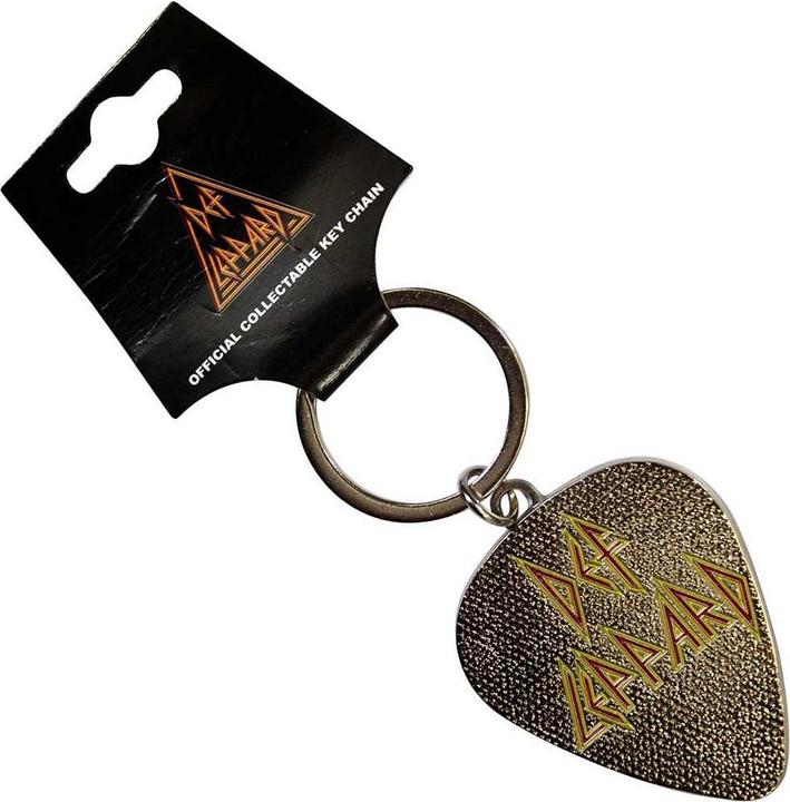 Def Leppard Schlüsselanhänger Plektrum