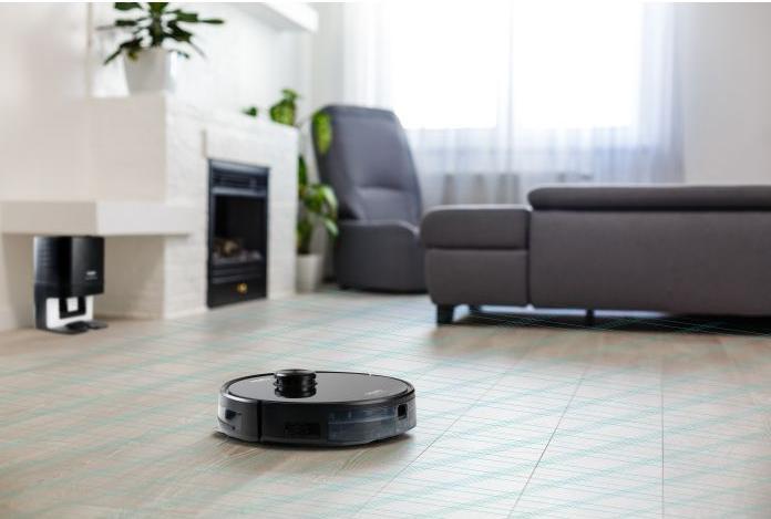 Image du produit Domo DO7298S Robot aspirateur/balayeur Noir App contrôlé, télécommandé, avec Wis (Robot d'aspiration et de nettoyage)