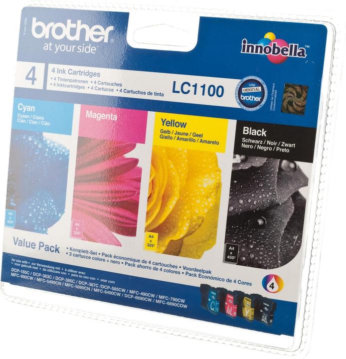 Actual product image Brother LC-1100VALBP Value Pack (M, FC, Y, C)