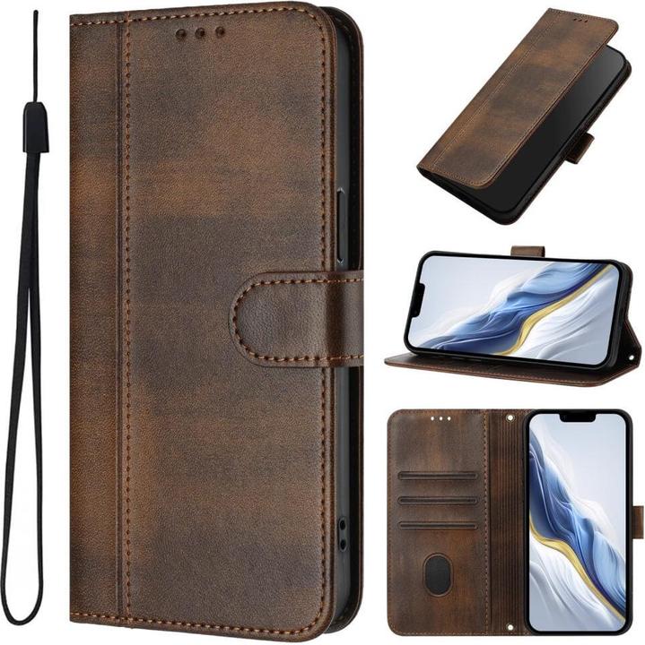 Produktbild Cover-Discount HONOR Magic7 Lite – Wildleder Look Etui im Vintage Design (Honor Magic7 Lite)