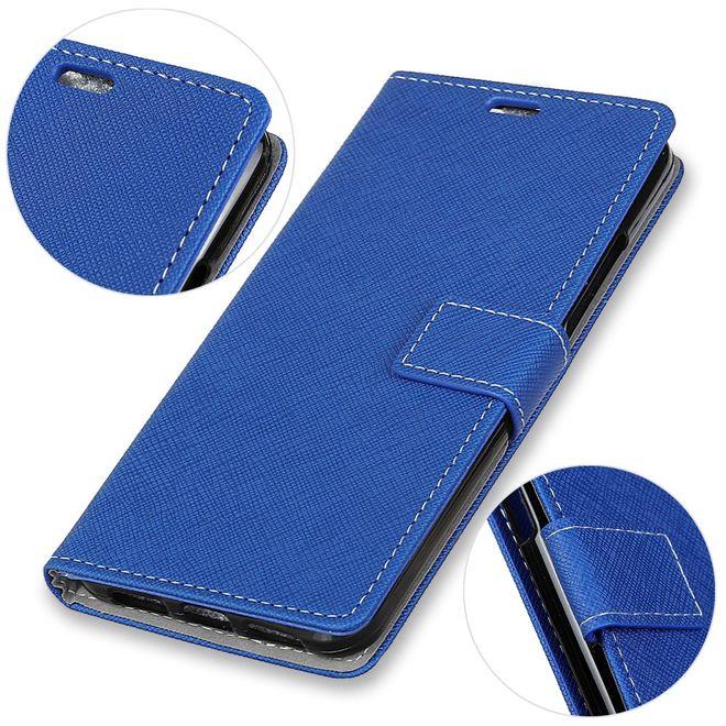 Image du produit MU Classic Housse en cuir avec motif en croix (OnePlus 5T)