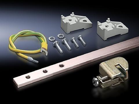Produktbild Rittal Erdungsschiene vertikal DK DK 7543.000 Kupfer Passend für Höhe: 1200 mm (7543.000)