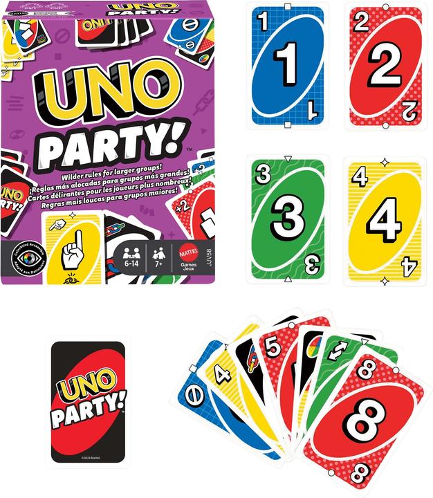 Actual product image Mattel Games UNO Party (German)