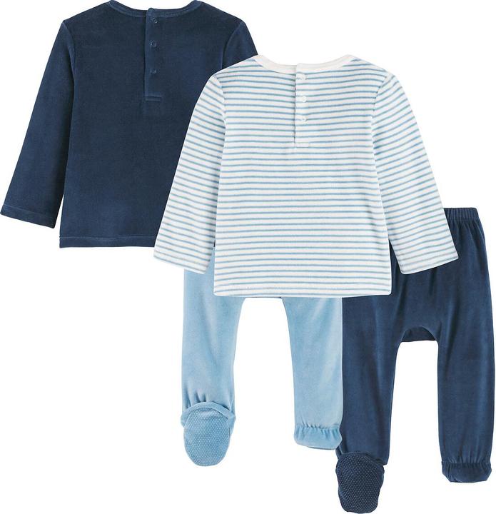Produktbild La Redoute Collections 2er-Pack Samt-Pyjamas (68)