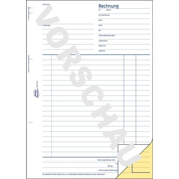 Actual product image Avery Invoice (40 x)