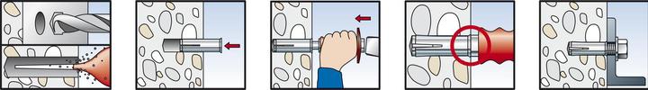 Immagine prodotto Fischer Ancoraggio carrabile EA II M8 R (100 pz.)