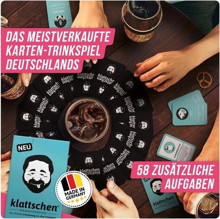 Actual product image Denkriesen klattschen® -MÄNNERABEND - The official extension of the cult drinking game