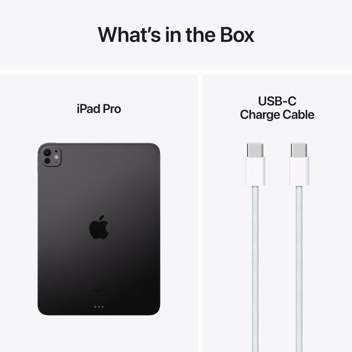 Image du produit Apple iPad Pro 11 2024 (M4) (WLAN uniquement, 11", 1000 Go, Noir Spatial)