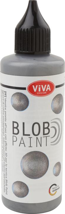 Actual product image Viva Decor Blob Paint, 90 ml, steel metallic (Steel metallic, 90 ml)