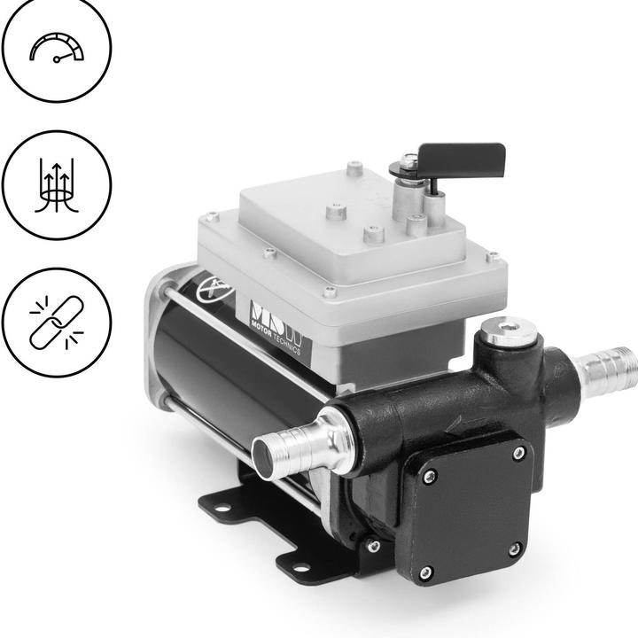 Produktbild MSW Dieselpumpe Ölpumpe Kraftstoffpumpe 230 V 57 l/min 370 W Gasöl 3-m-Stromkabel