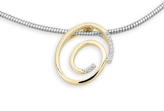 Breuning ANHÄNGER - BRILL. 0,055 Ct. H/si (585, - Gold)