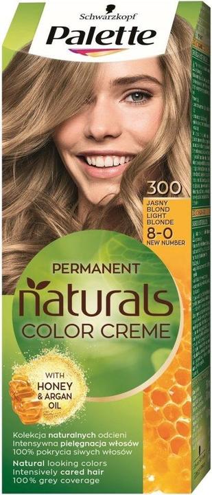 Actual product image Palette Permanent Naturals Colour Creme Hair Dye with Honey & Argan Oil 300 (8-0) Light B (8-0 Light B)