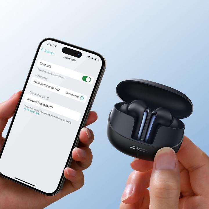 Produktbild Joyroom Funpods Series True Wireless earphones - Black (5 h, Kabelgebunden)