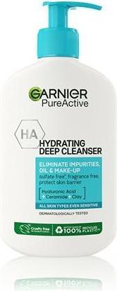 Actual product image Garnier Pure Active Hydrating Deep Cleanser - Cleansing Gel - 250ml (Gel, 250 ml)