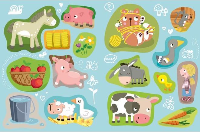 Actual product image Tessloff My little sticker colouring book. Farm
