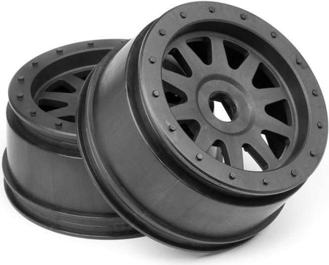 Image du produit HPI Super 5SC 57.TR-10 GLUE-LOCK WHEEL GUNMETAL (120x60mm/2pcs)
