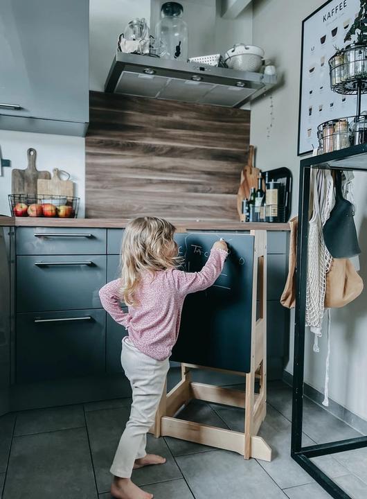 Actual product image Tissi Black board for learning tower Felix