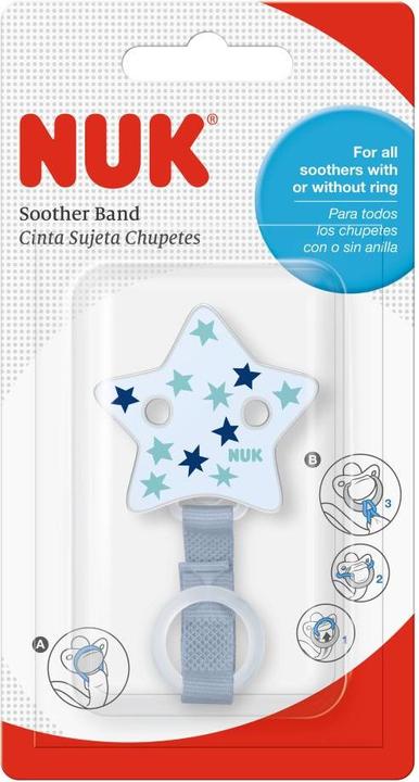 Produktbild NUK Schnullerketten Schnullerband für Schnuller mit & ohne Greifring - (1 x)