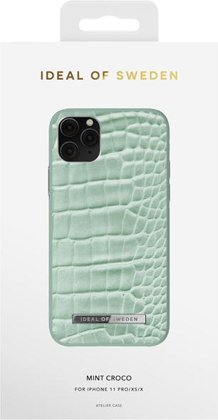Actual product image iDeal Of Sweden Designer Hard Cover Mint Croco (Apple iPhone X, Apple iPhone XS, Apple iPhone 11 Pro)