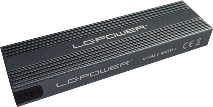 Produktbild LC-Power M.2 LC-M2-C-MULTI-3 USB3.2 M.2-SSD-Gehäuse (NVMe & SATA)
