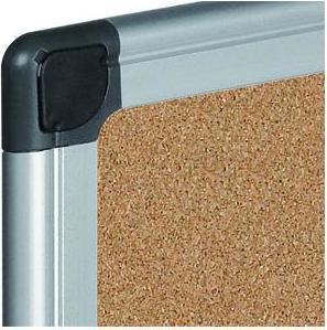 Actual product image Bi-Office Maya" cork board, 900 x 600 mm, aluminium frame (Bulletin board)