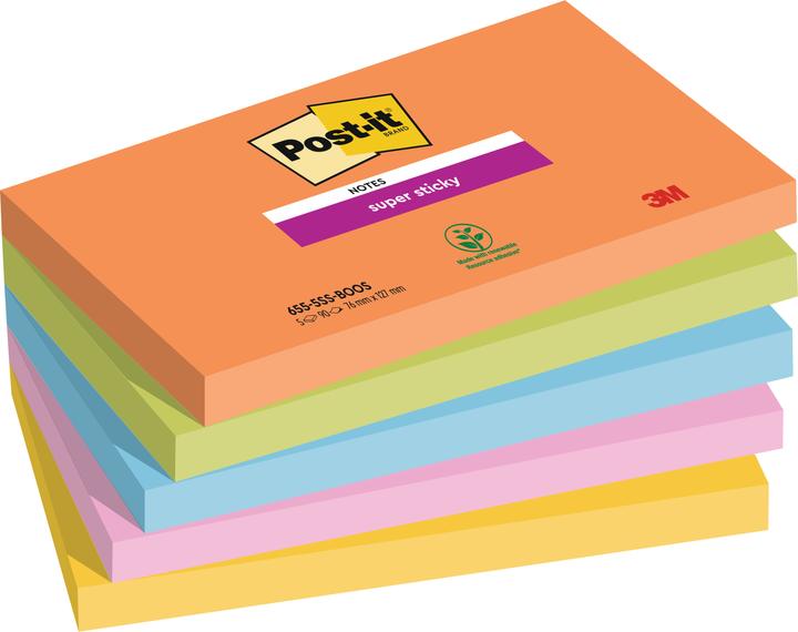 Image du produit Post-it Super Sticky (76 x 127 mm)