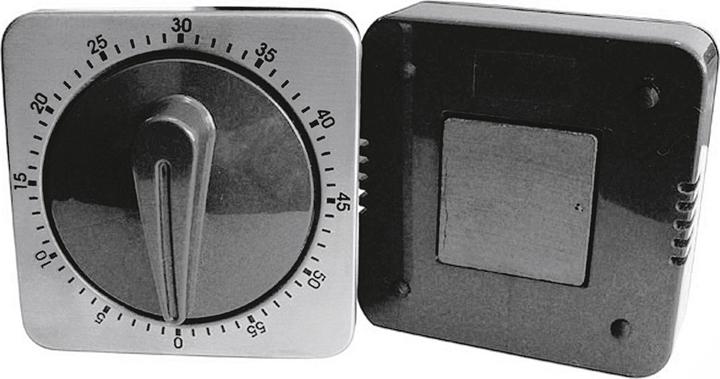 Actual product image My Basics Short timer mechanical with magnet 6,5x6,5x4,5cm