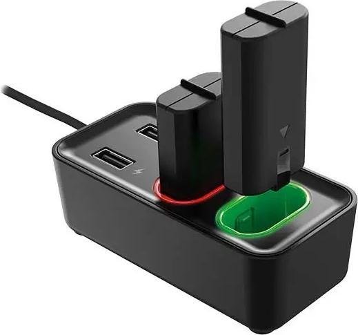 Image du produit Subsonic Chargeur double et hub (Xbox One S, Xbox Series S, Xbox Series X, Xbox One X)