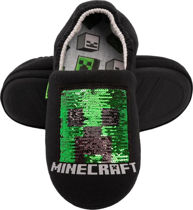 Actual product image Minecraft Boys Sequin Slippers (32)