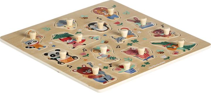 Image du produit Vertbaudet Puzzle à assembler pour bébé HAPPY ANIMALS en bois FSC®. (14 pièces)