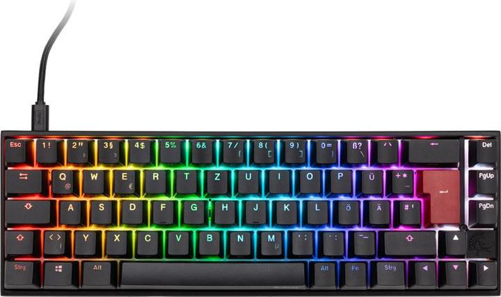 Actual product image Ducky Mecha Pro SF Gaming Keyboard - Cherry MX-Speed-Silver (DE, Cable)