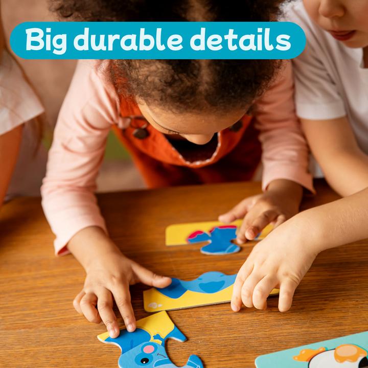 Immagine prodotto Montessori Puzzle triplo - Animali domestici 6 pezzi, 18 pezzi