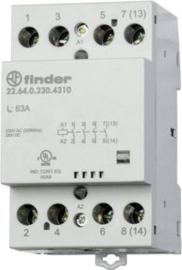Actual product image Finder Schütz, 4 Schliesser, 12V, 63A, 24kVA