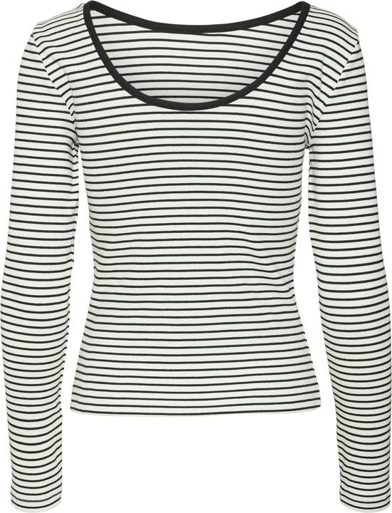 Actual product image Vero Moda Vmchloe Stripe Ls 2way Short Top Go Noos (L)