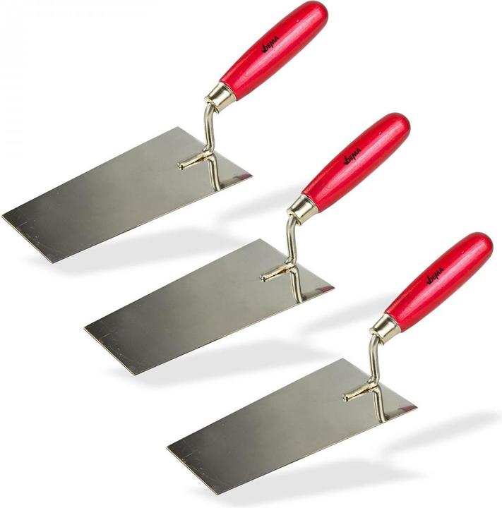 Actual product image Dema Putzkelle Maurerkelle Glättkelle Trapez Kelle Spachtel Kelle Kellen Set 3 tlg. (1.10 cm)
