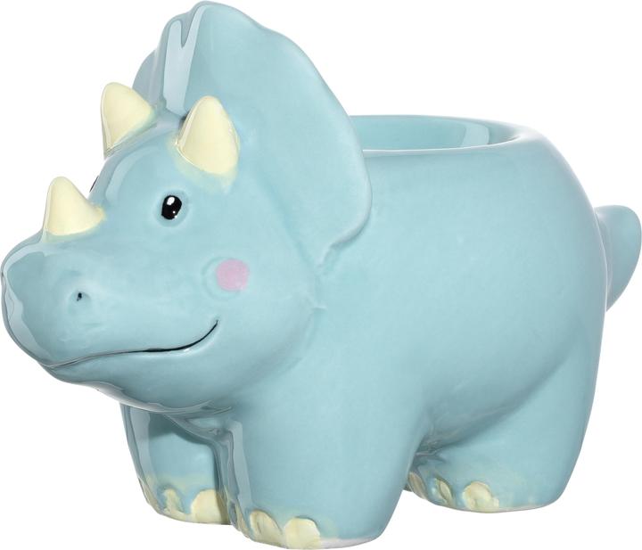 Leonardo coquetier enfant Avventura dinosaure, bleu clair (1 x)