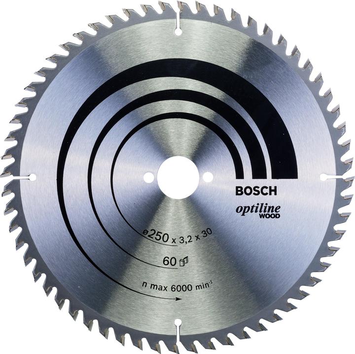 Bosch Professional Zubehör PRO Wood Kreissägeblatt, 250 x 3.2 x 30 mm