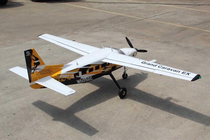 Actual product image Seagull Models cessna 208 grand caravan ex 85" 45cc black/yellow