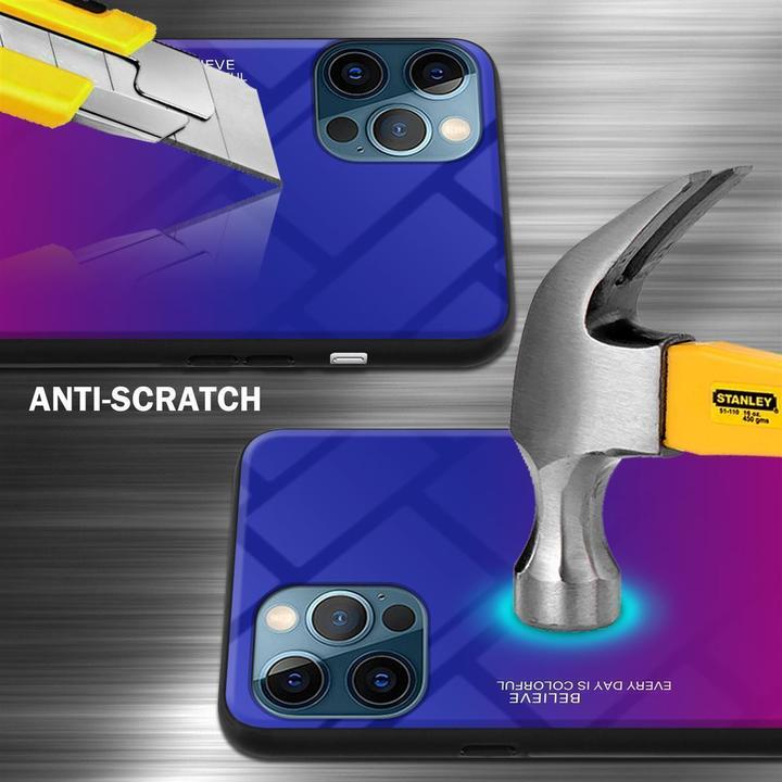 Productafbeelding Cadorabo TPU 2 Kleuren Glazen Hoesje (Apple iPhone 13)