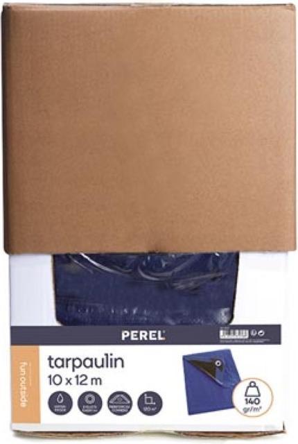 Immagine prodotto Perel Telone - Blu/Nero - Super Resistente (10 x 12 m)