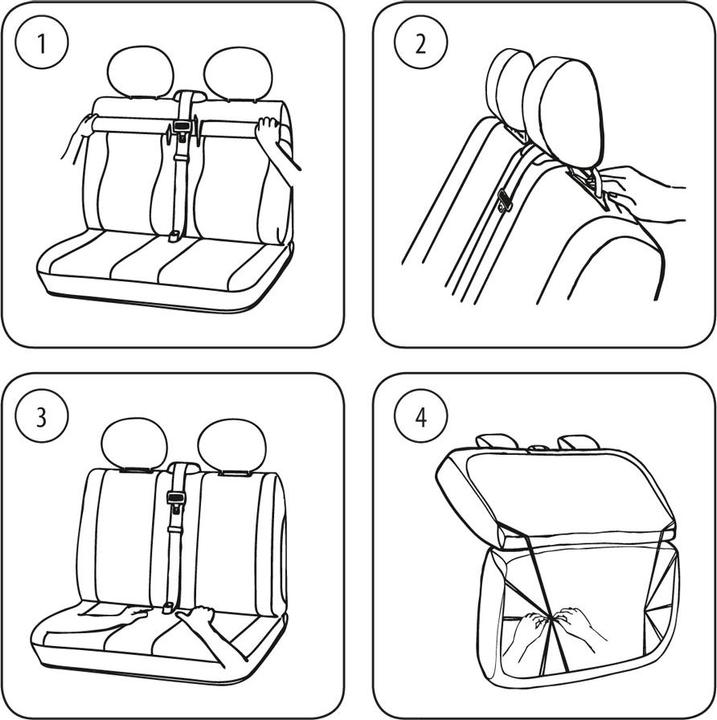Actual product image HP Autozubehör Transporter seat cover